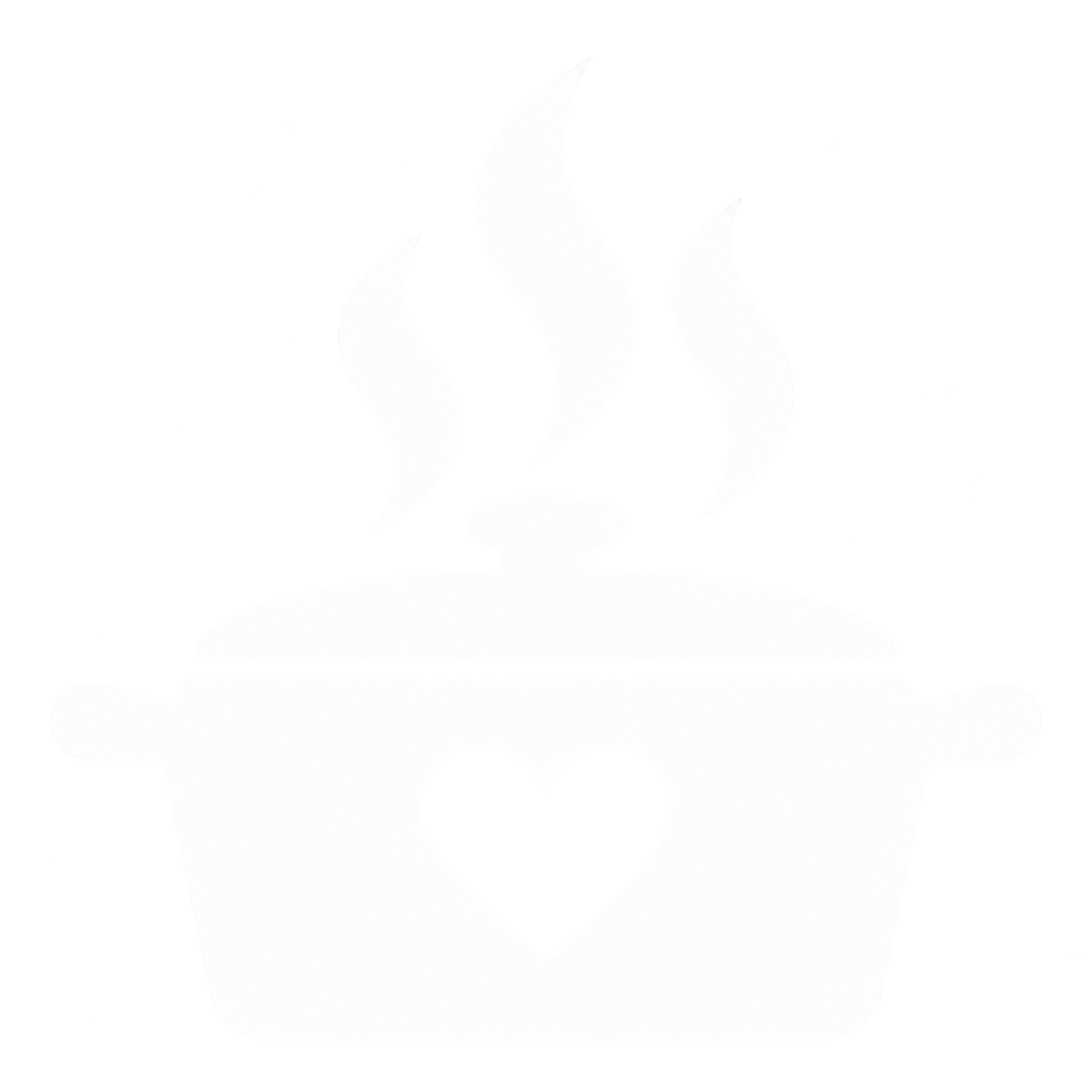 Rainbow Dinner System pot and heart mark